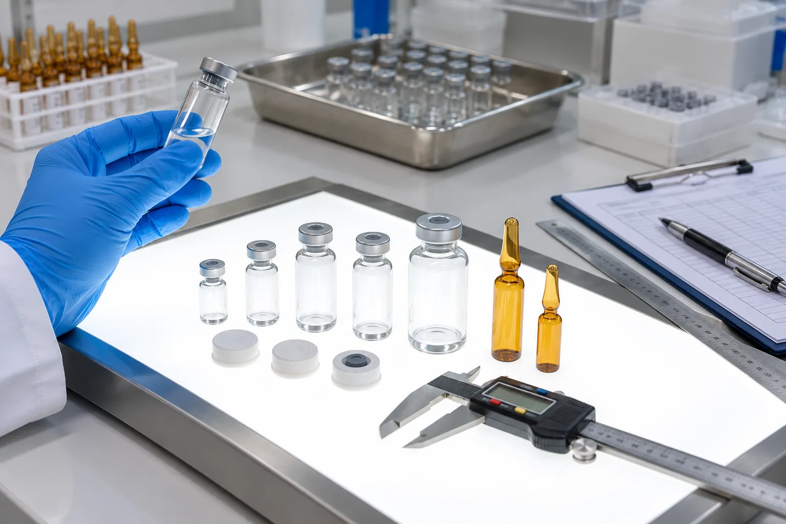 Sample inspection of pharmaceutical packaging